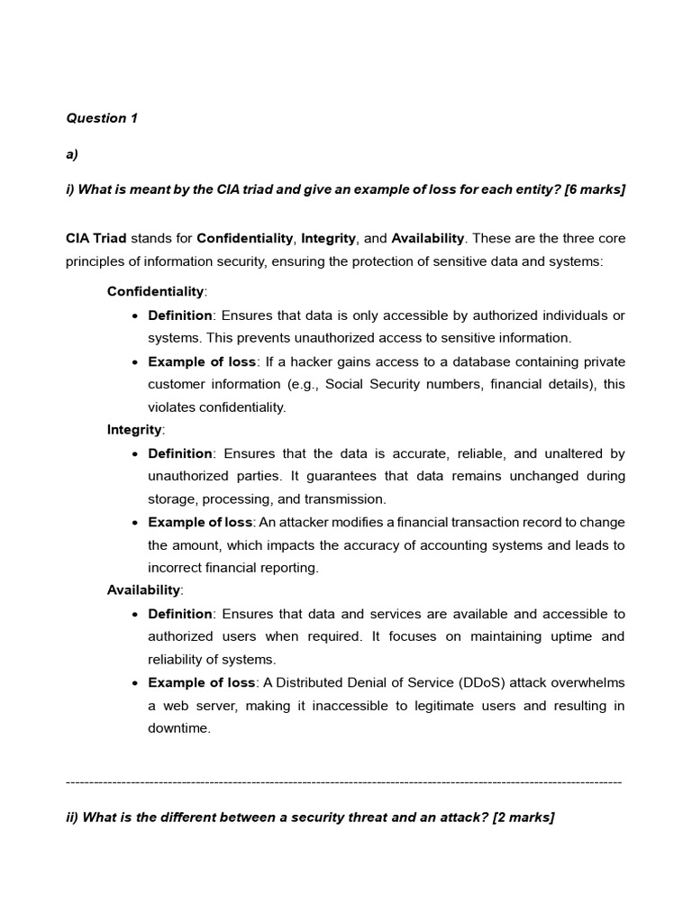Past exam paper 3 1 pdf computer network security