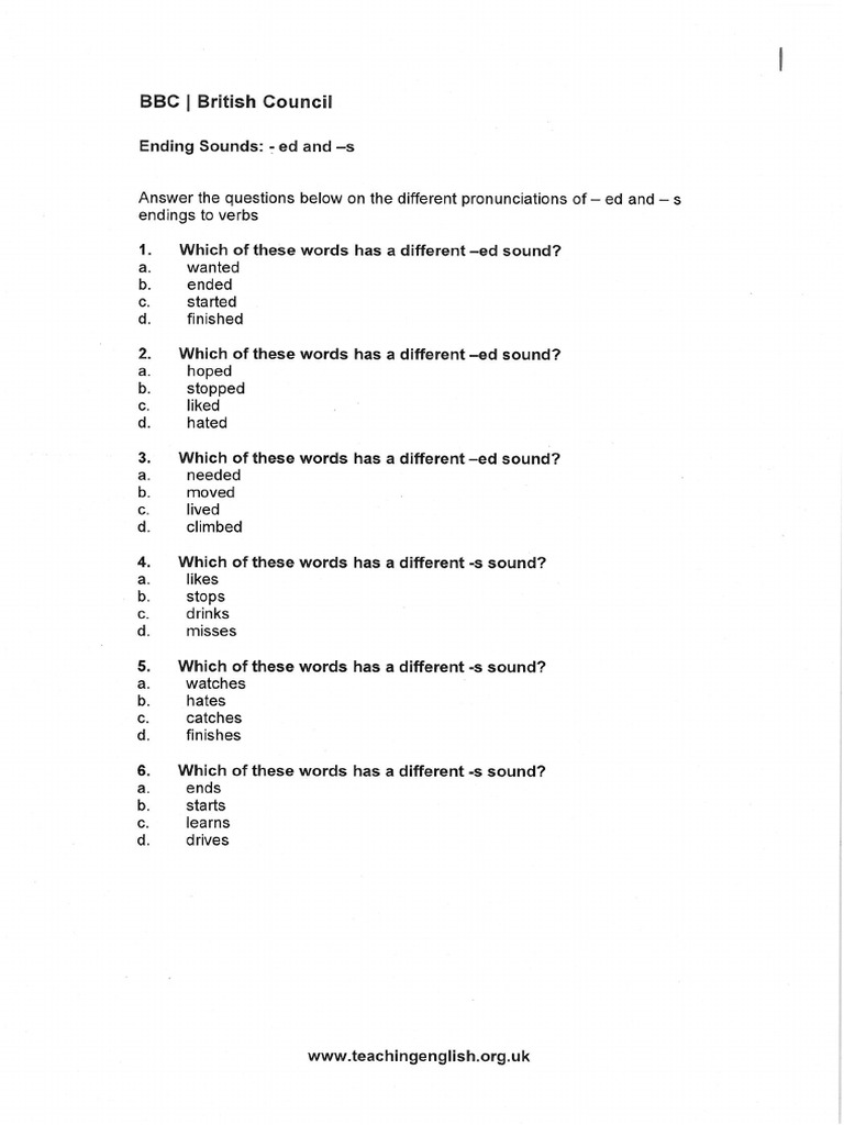 Exercises BBC | PDF