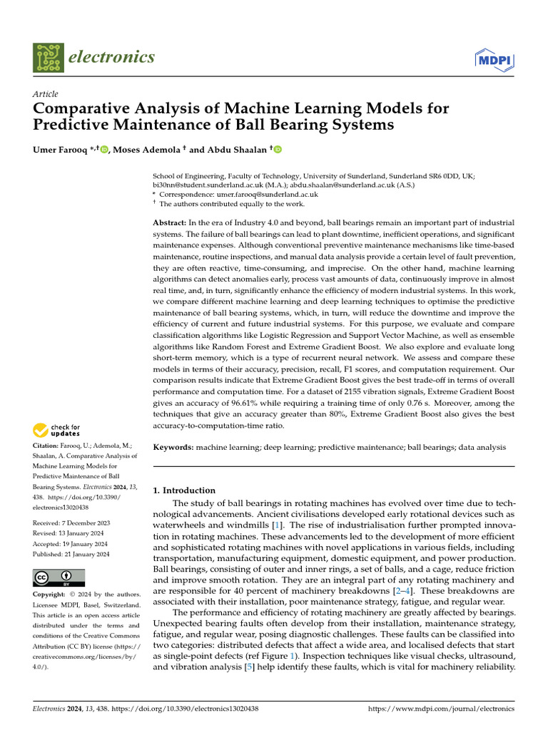 Electronics 13 00438 | PDF | Machine Learning | Support Vector Machine
