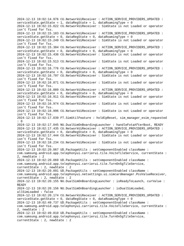 Network State Updates Log 2024 | PDF
