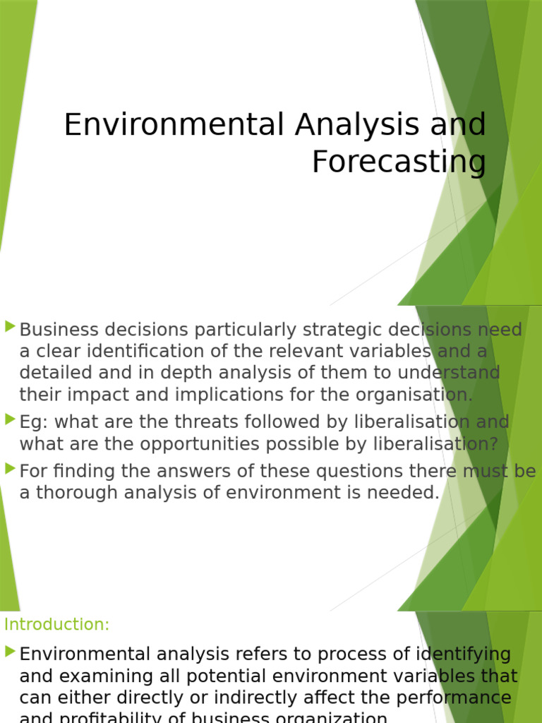 Environmental Analysis for Business Strategy | PDF | Swot Analysis ...