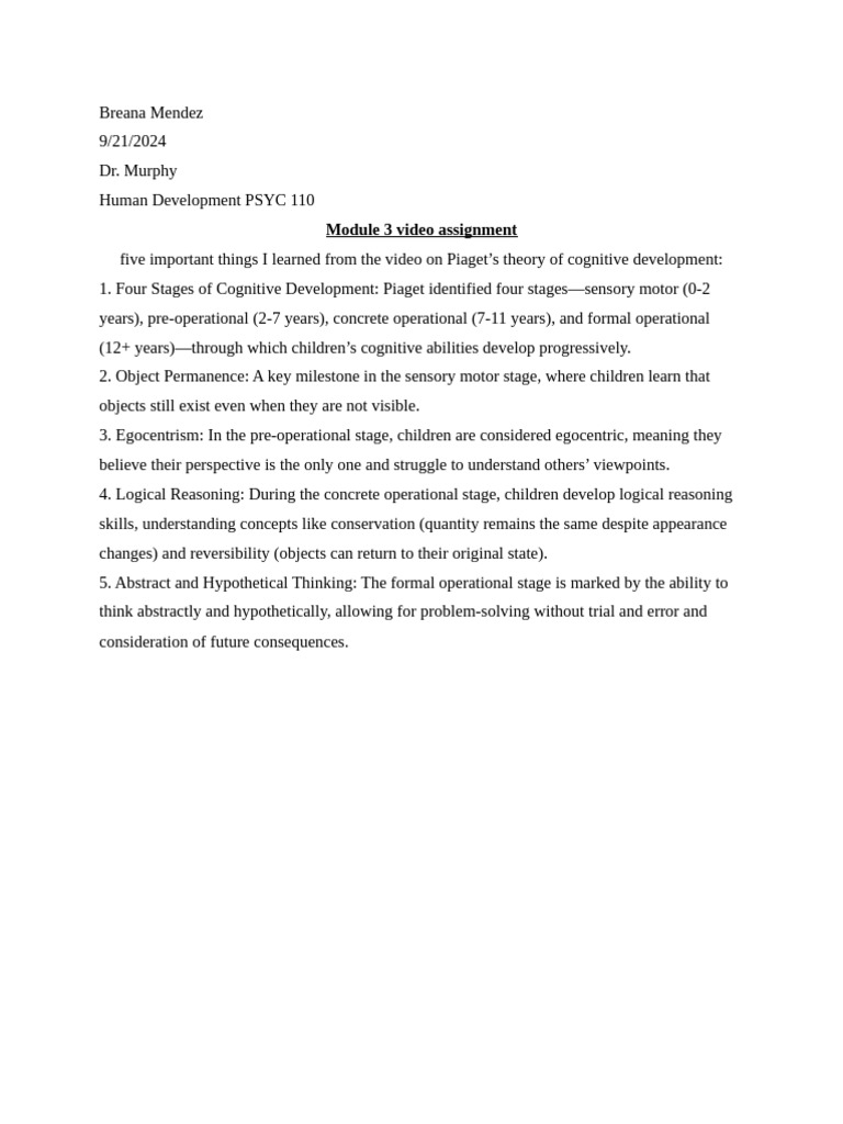 Mod 3 Video Assignment Pdf