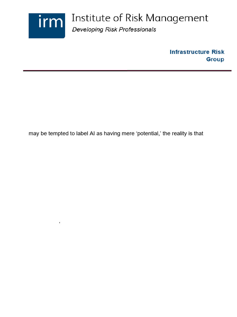 Ai In Risk Management A Short Guide Pdf Artificial Intelligence