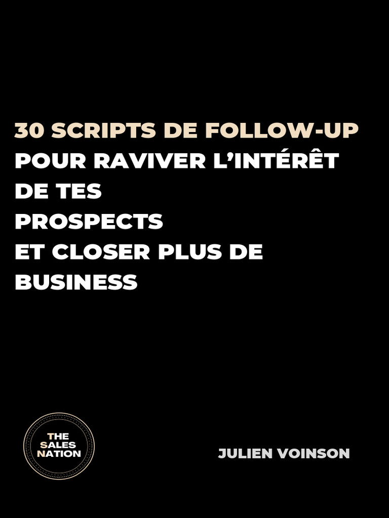 30 Scripts de Follow-Up Efficaces | PDF