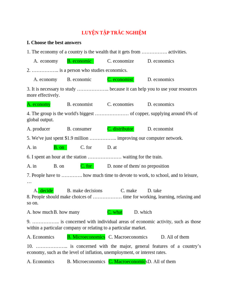 Unit 3 Practice Exercises | PDF | Gross Domestic Product | Economics