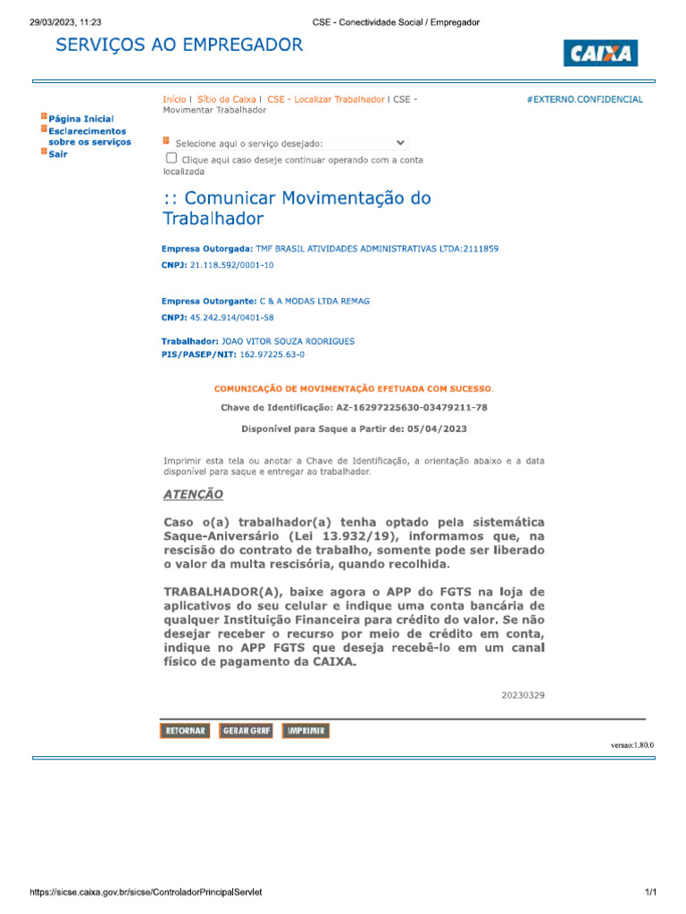 Chave de Conectividade | PDF