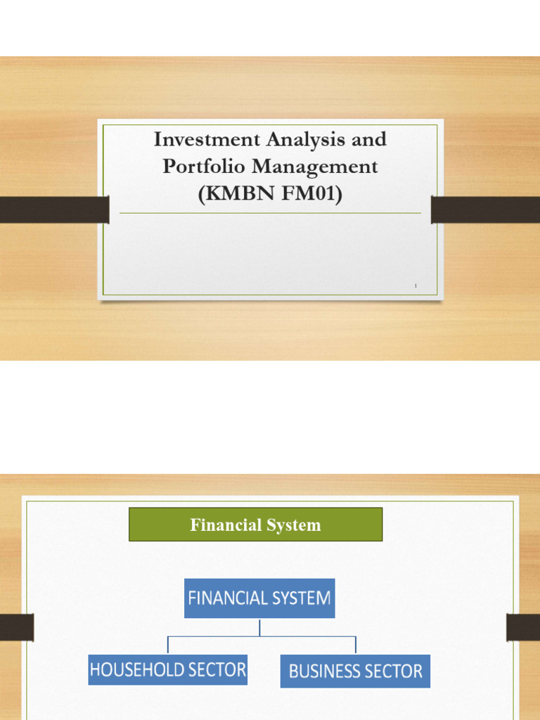 Investment Analysis and Portfolio Management (KMBN FM01) | PDF | Bonds ...