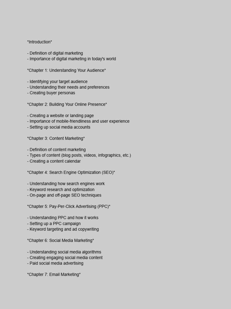 Digital marketing course pdf search engine optimization digital