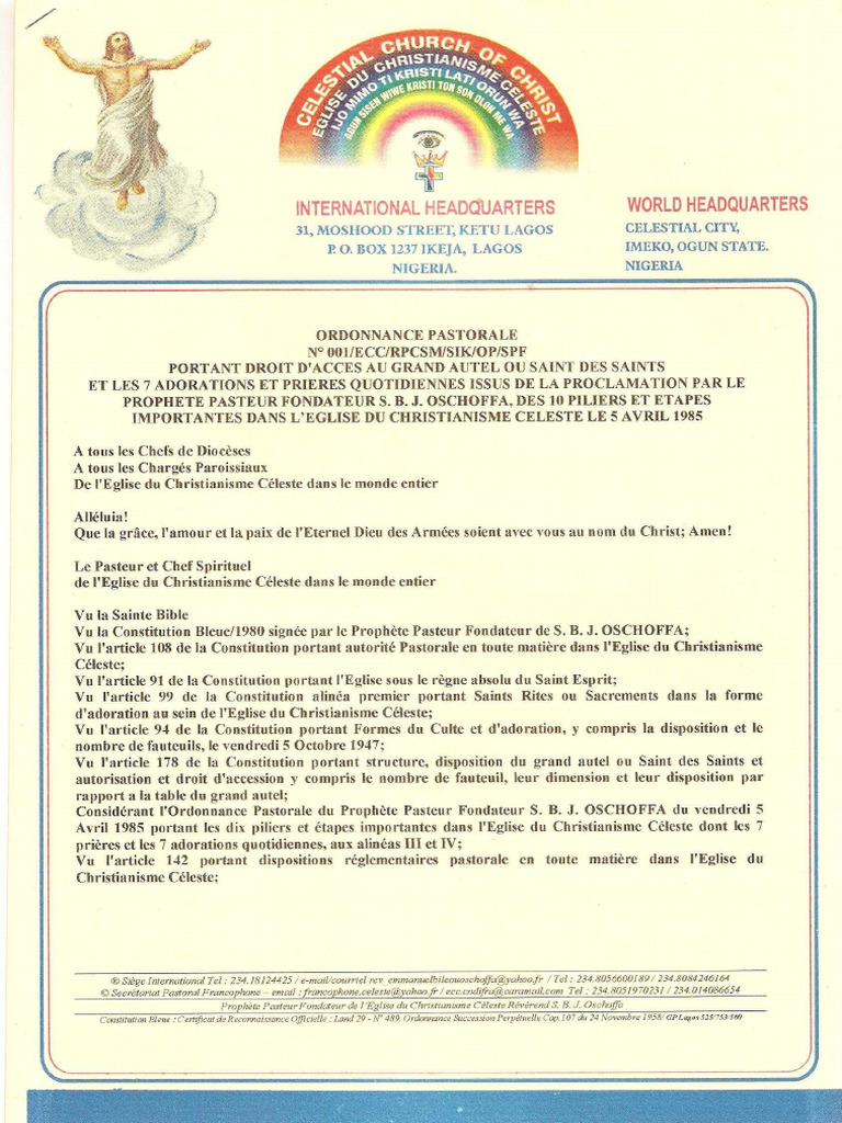 Adoration Et Saint Des Saints | PDF