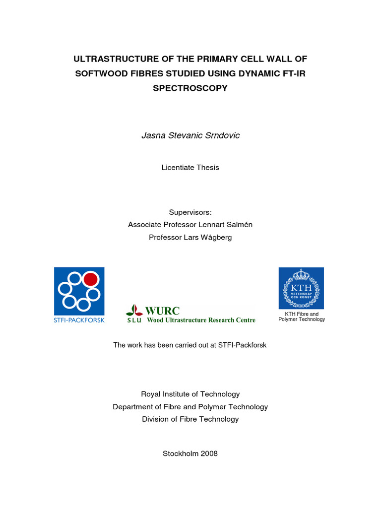 Thesis Dinding Cell Pdf Infrared Spectroscopy Cell Wall