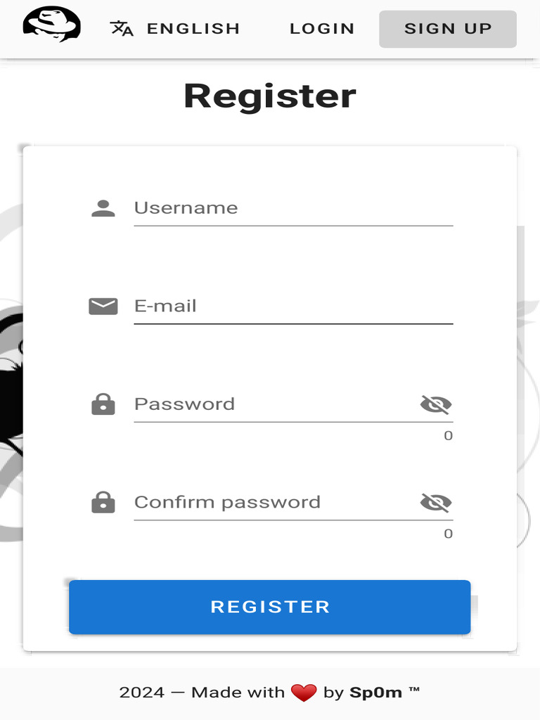 Sp0m Registration and Login Guide | PDF