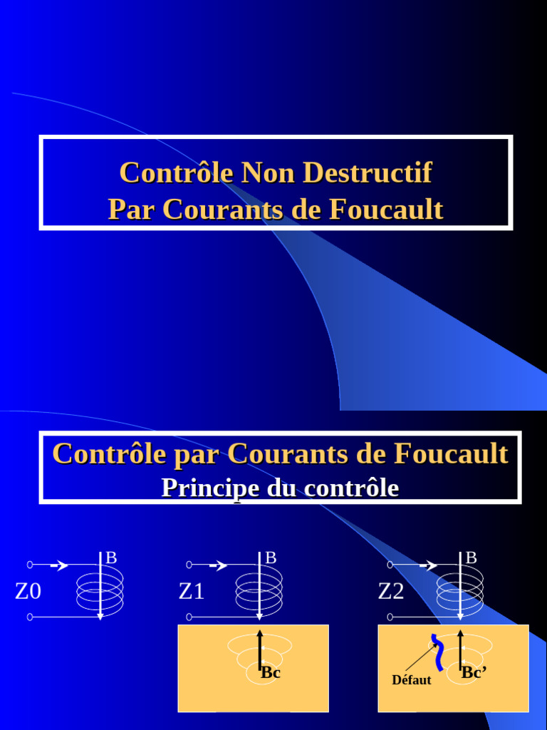 Contrôle Non Destructif par Courants de Foucault PDF Inducteur — free download