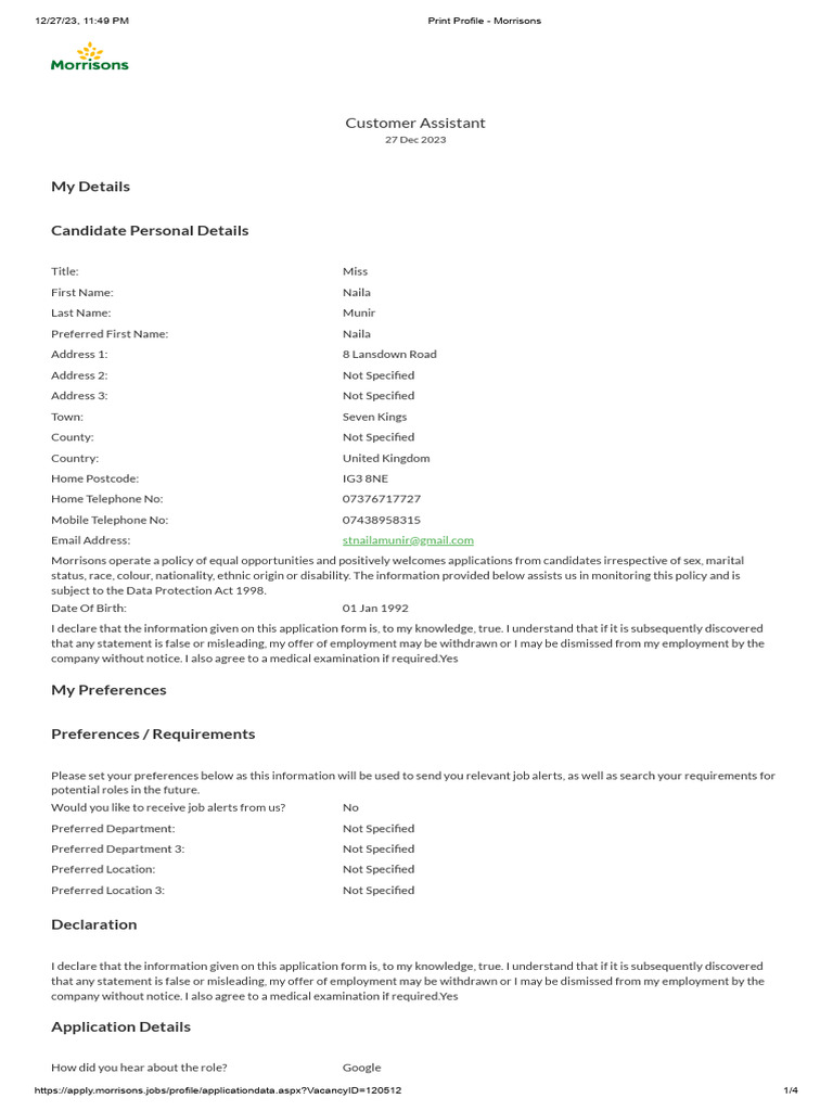 Morrisons Situational Judgement Guide | PDF | Workweek And Weekend