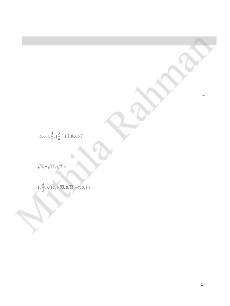 Math notes pdf numbers rational number