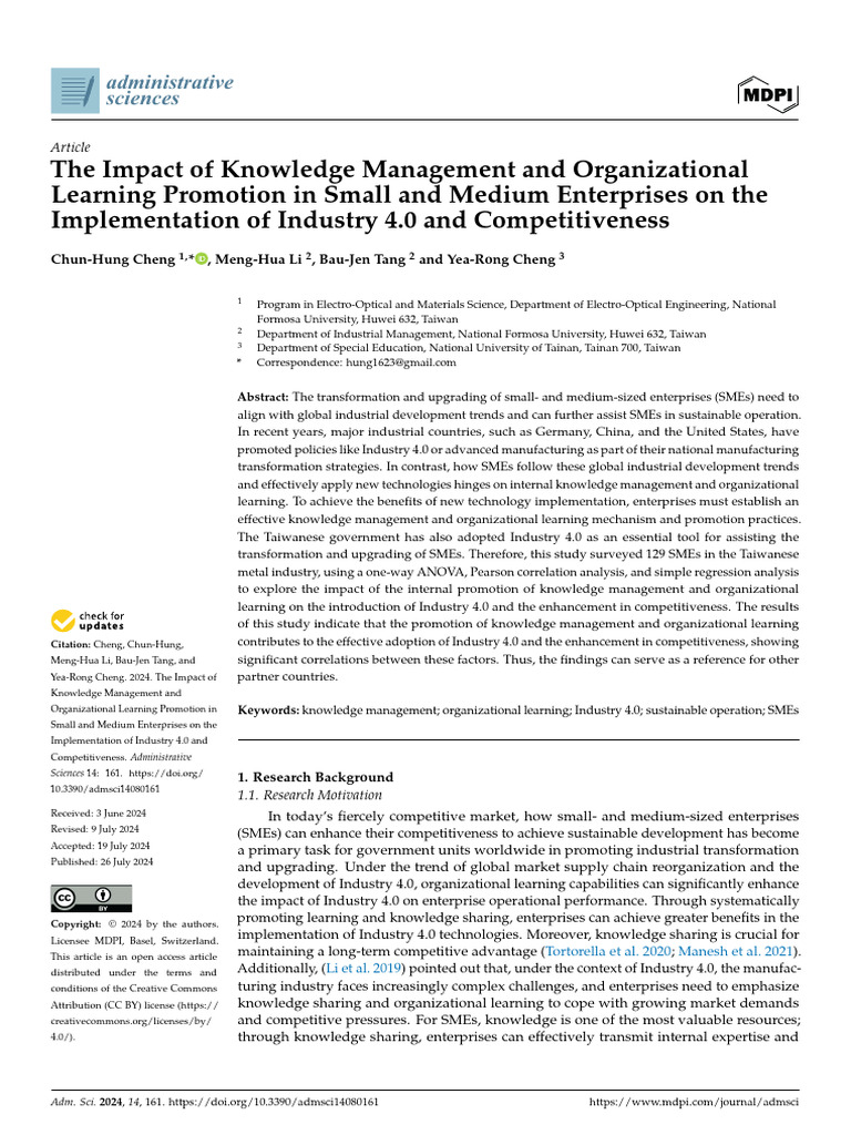 The Impact of Knowledge Management and Organizational | PDF | Internet ...