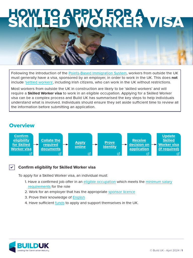 Skilled Worker Visa Application Guide | PDF | Travel Visa | Identity ...