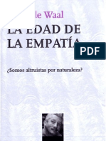 Frans De Waal, La Edad de La Empatia. Cap. 1