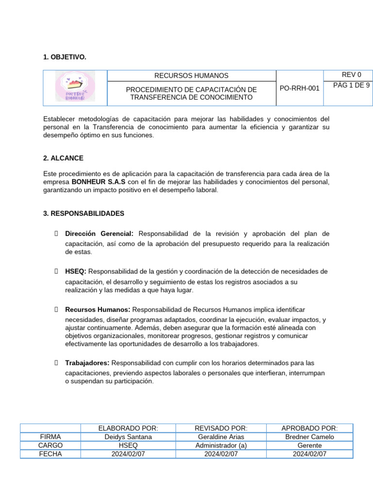 Capacitación en Transferencia de Conocimiento | PDF | Gestión de ...