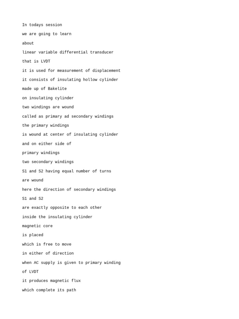 (English) LVDT - Linear Variable Differential Transducer - Working ...