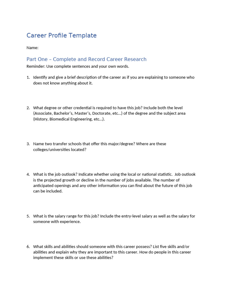 Career Planning Guide for Students | PDF | Psychology