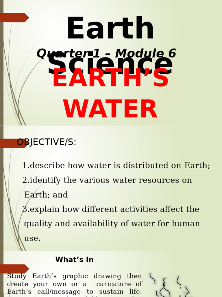 Module 6 Pdf Water Groundwater
