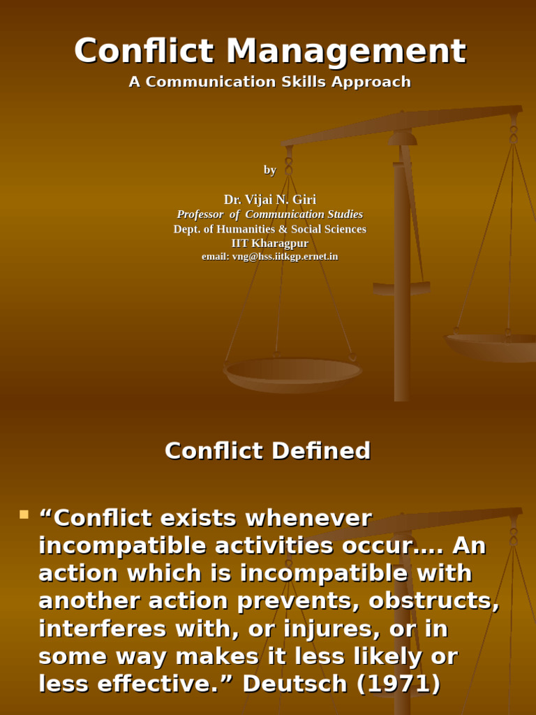 Effective Conflict Management Strategies | PDF | Communication ...