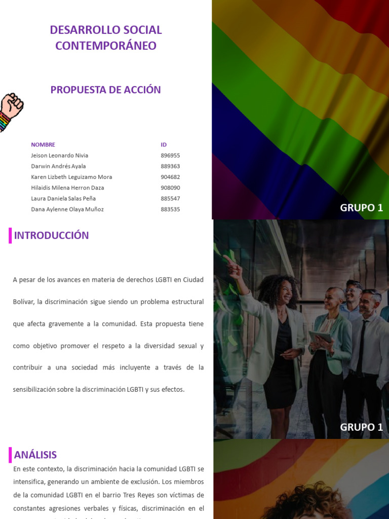 Propuesta para Inclusión LGBTI en Ciudad Bolívar | PDF | Discriminación ...