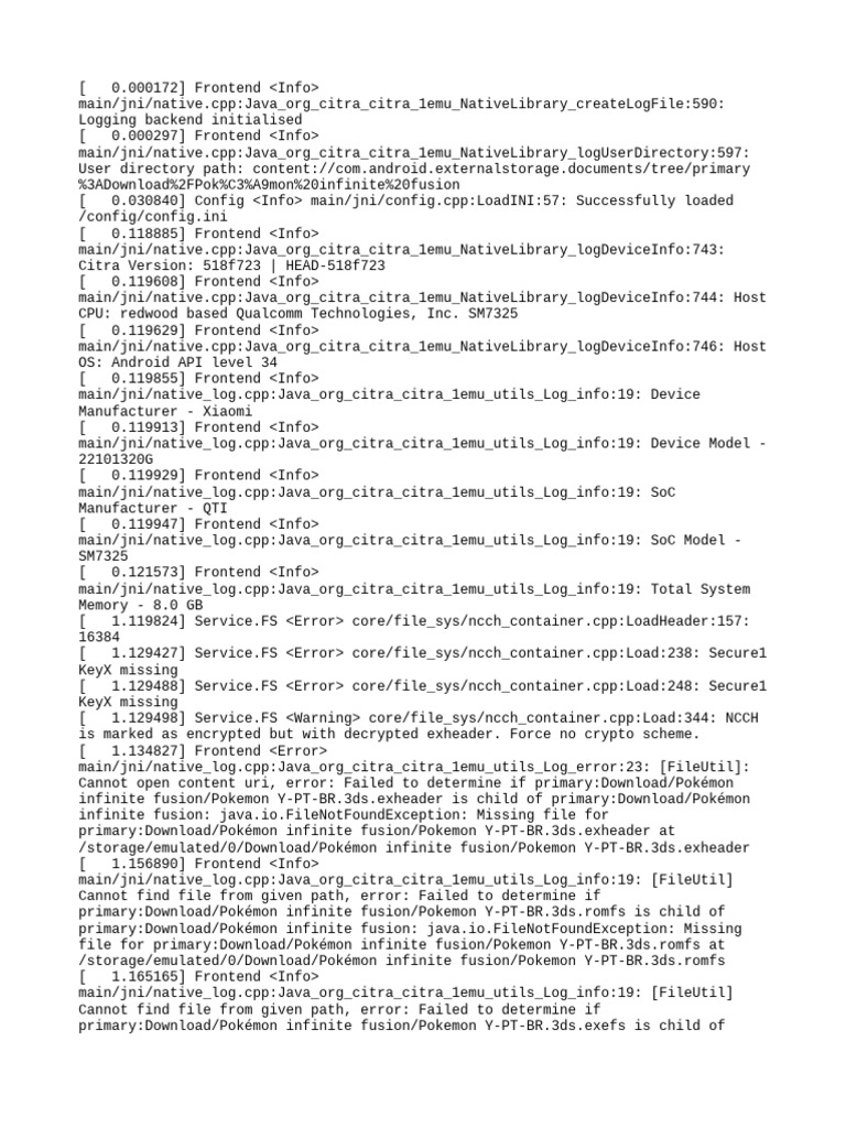 Citra Log.txt.Old | PDF | Pokémon | Computing