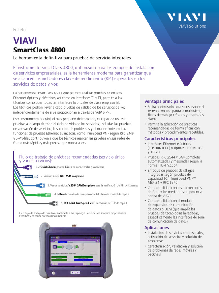 Herramienta SmartClass 4800 para Pruebas | PDF | Voz sobre IP | Informática