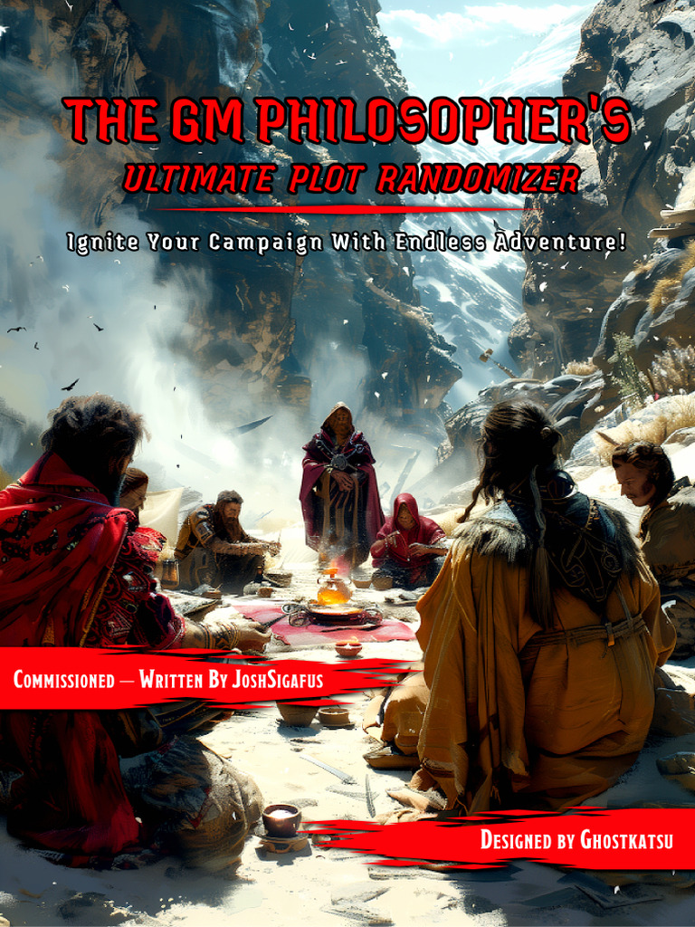 The GM Philosopher's Ultimate Plot Randomizer | PDF