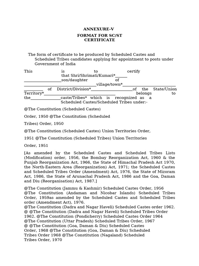 central-caste-certificate-format-pdf-politics-of-india-south-asia