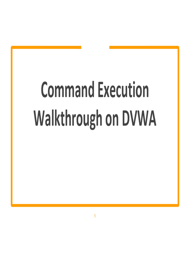 005 command execution on dvwa pdf