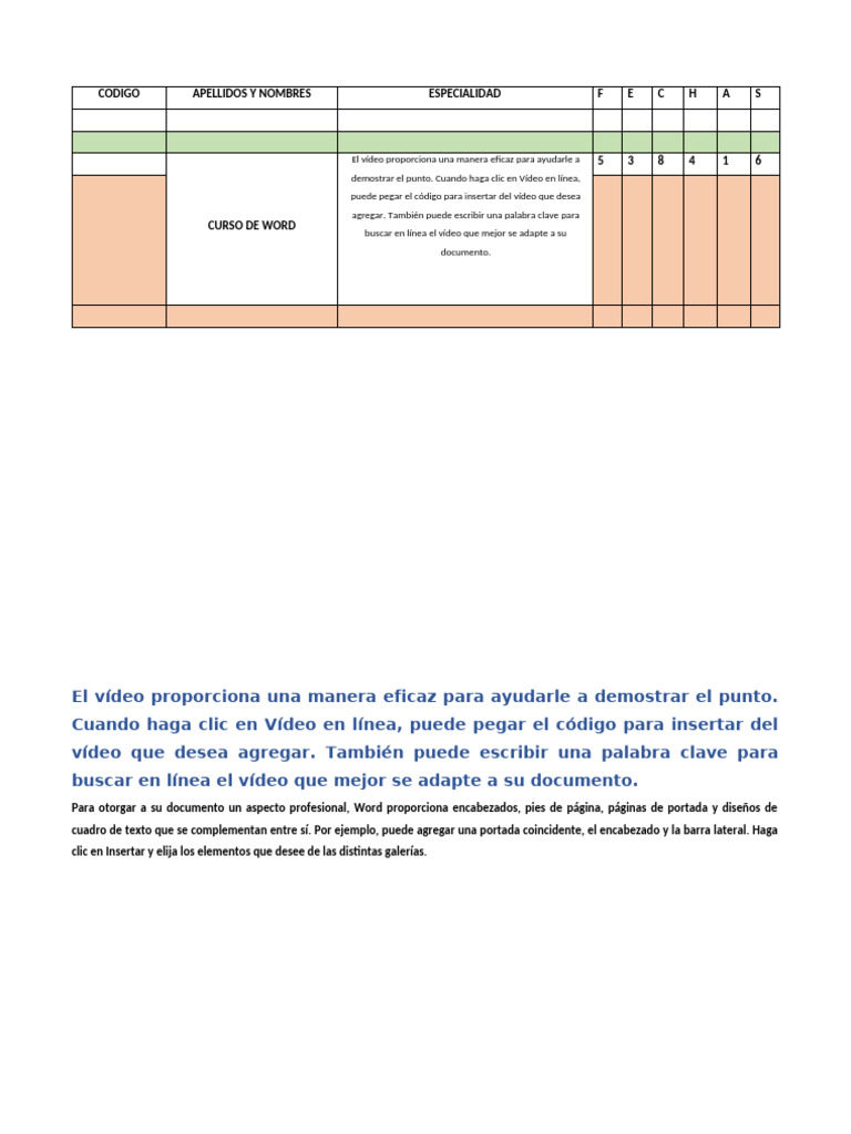 Word Codigos | PDF