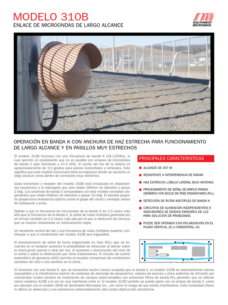 Enlace de Microondas 310B: Largo Alcance | PDF | Antena (Radio ...