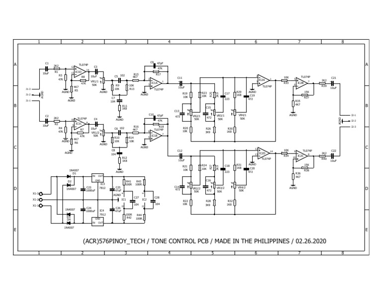 Tone Control PCB Design Guide | PDF