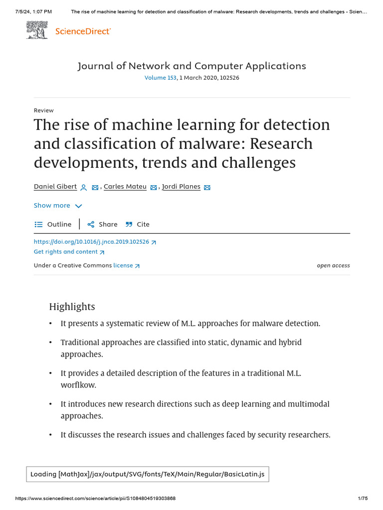 The rise of machine learning for detection and classification of ...