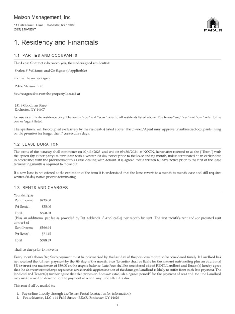 Lease | PDF | Lease