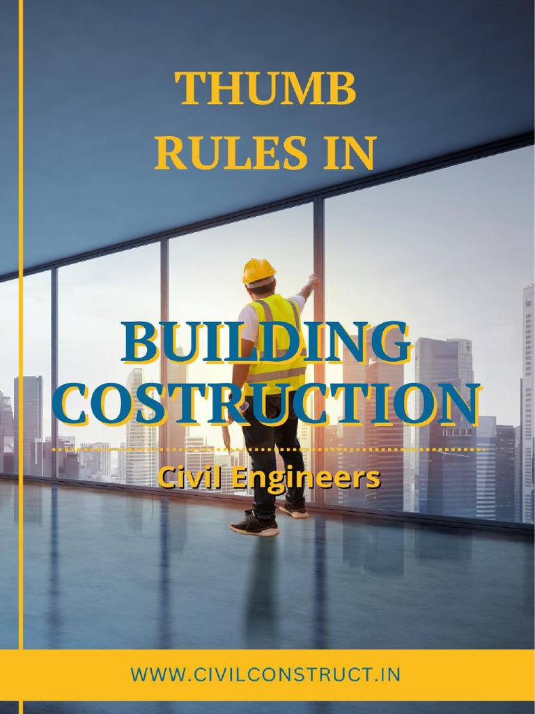 Thumb Rules for Construction Cost | PDF | Concrete | Architectural Elements