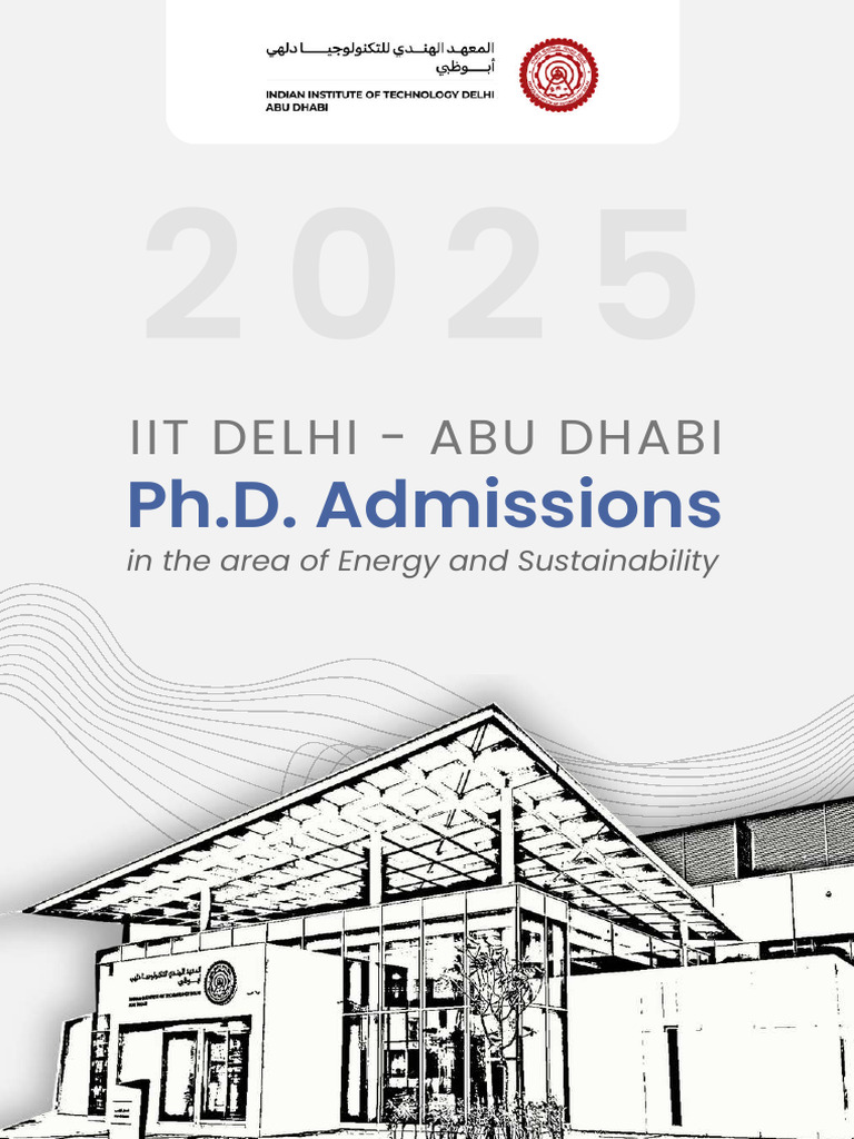 IIT Delhi Abu Dhabi PhD Admission 2025 | PDF | Doctor Of Philosophy ...