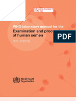 WHO Laboratory Manual For The Examination of Human Semen