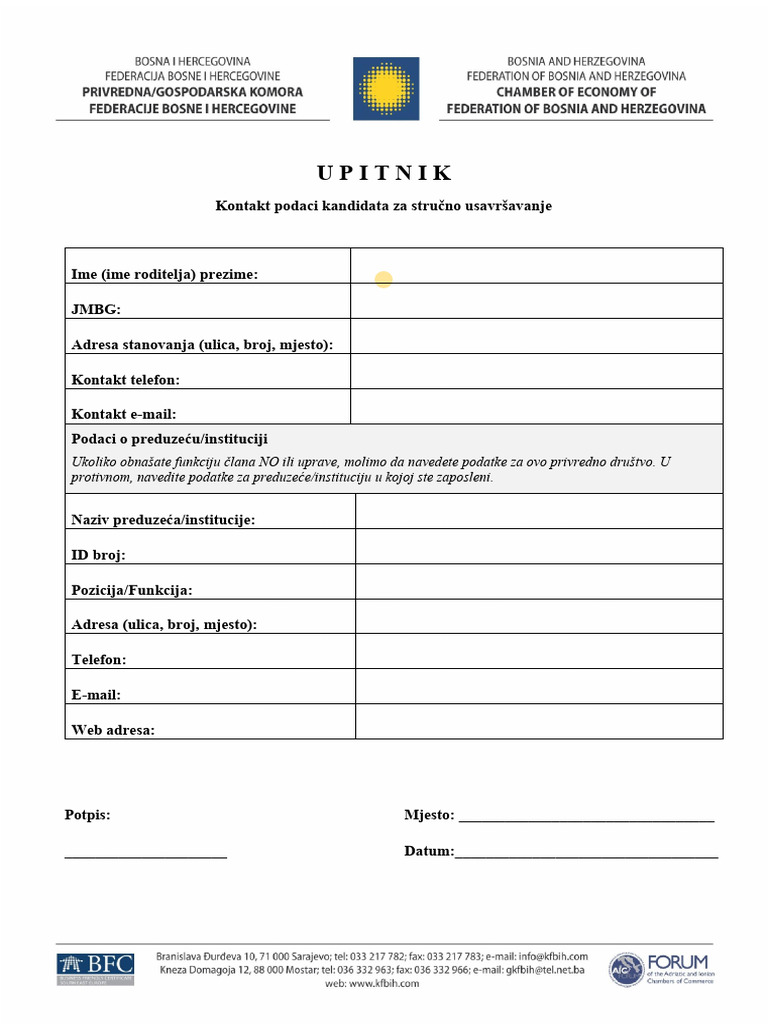 prijavni obrayac | PDF