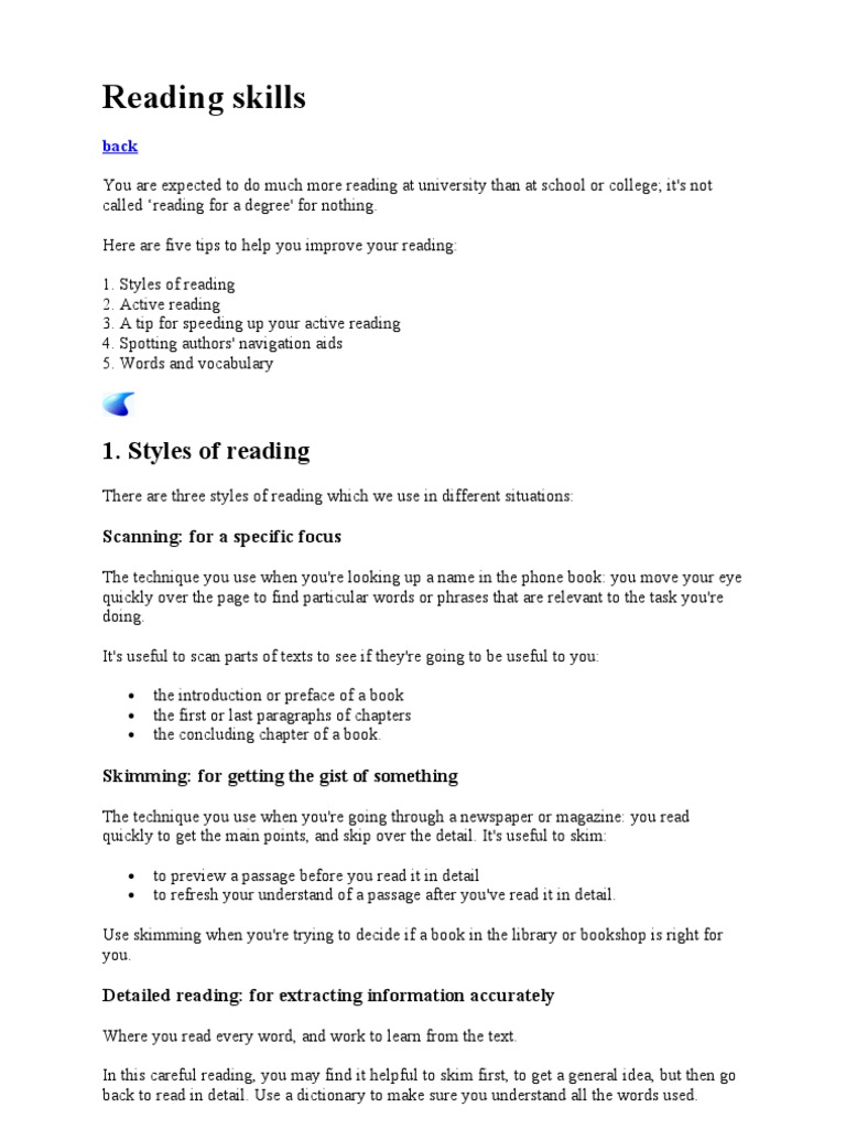 Enhancing Reading Skills for Students | PDF | Reading Comprehension ...