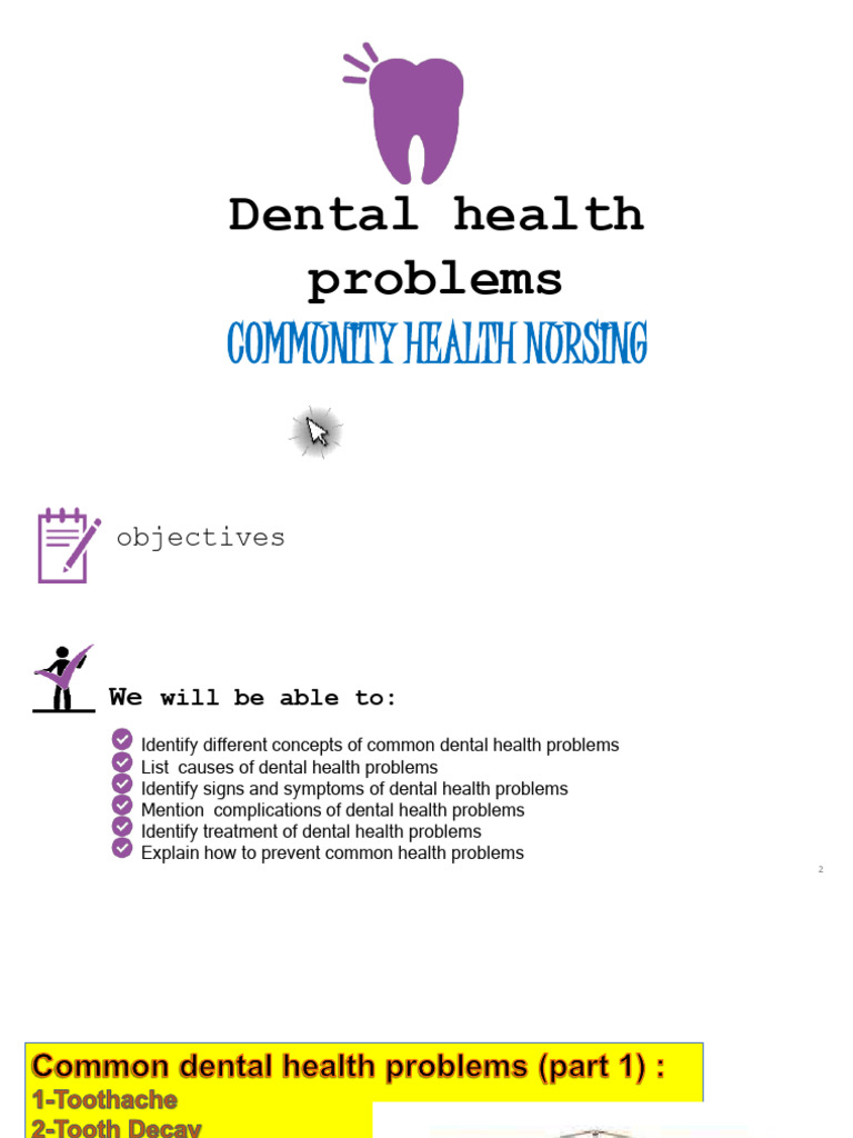 3+4-Dental Health Problems Part 1 +2 | PDF | Human Tooth | Oral Hygiene