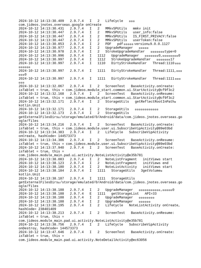 2024 10 12 - Log | PDF | Software