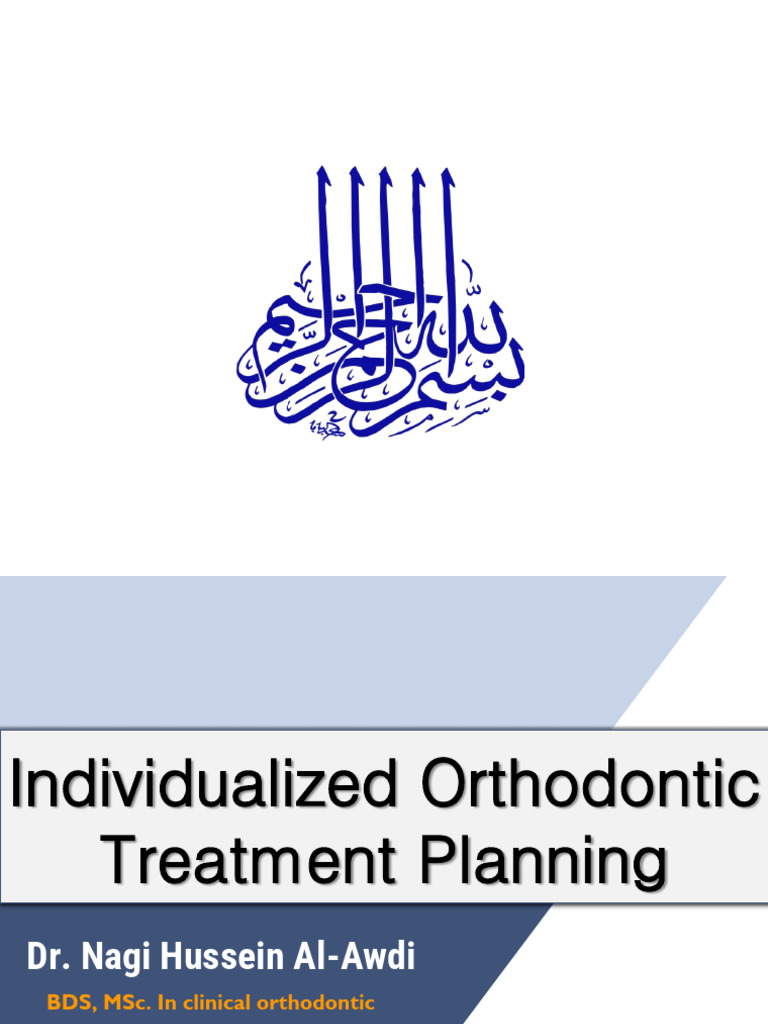 Individualized Orthodontic Treatment Planning | PDF | Orthodontics ...