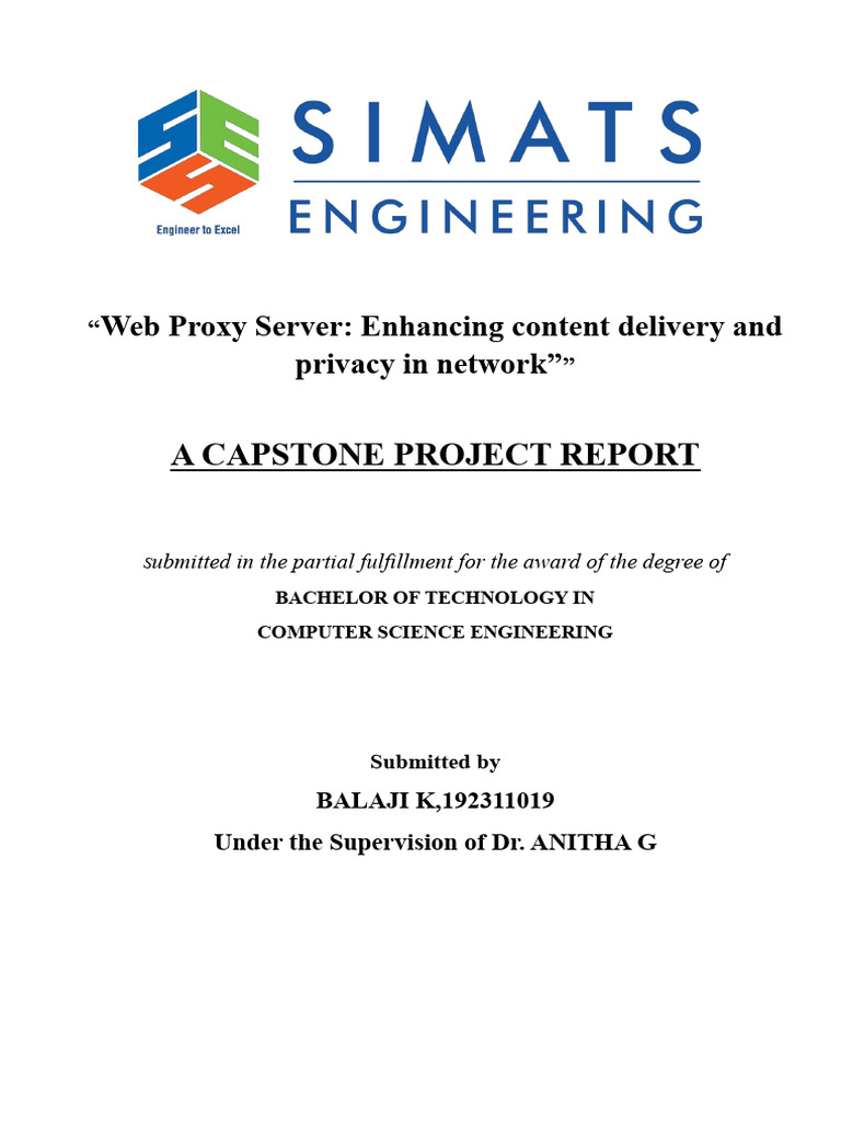 192313037_report[1][1] | PDF | Proxy Server | Computer Network