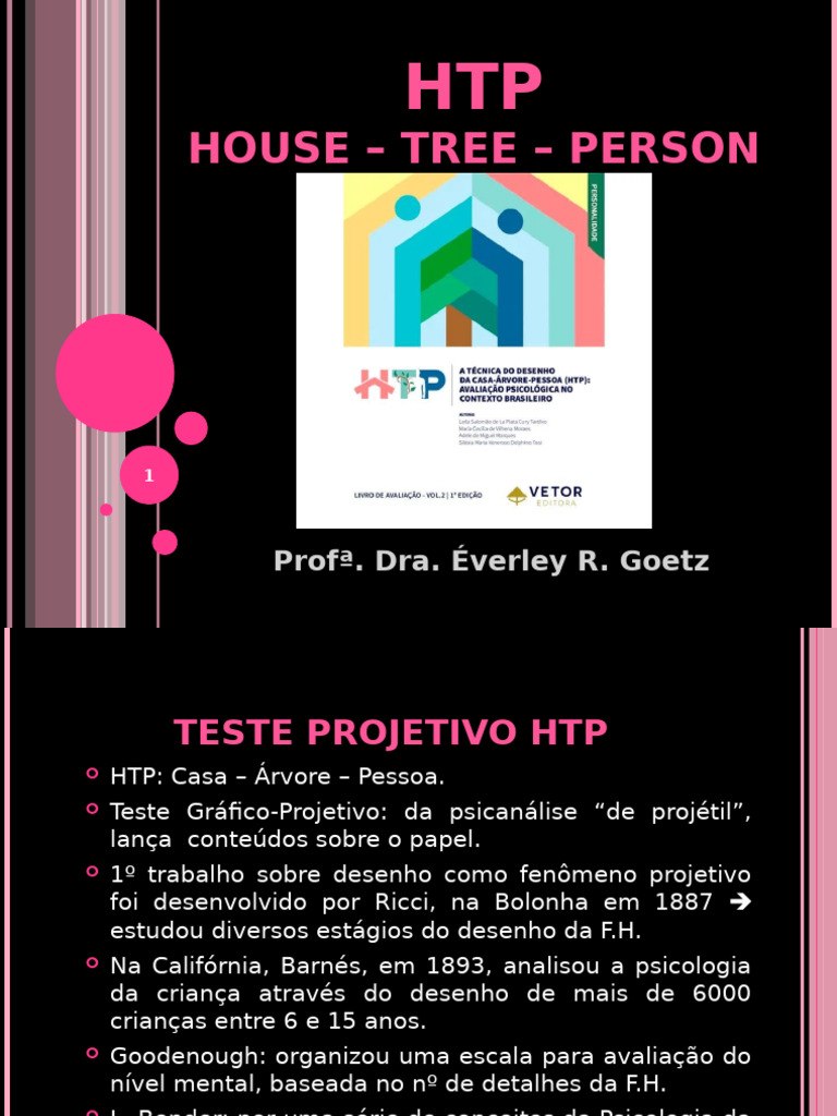 Teste Projetivo HTP: Avaliação Psicológica | PDF | Psicologia | Tempo