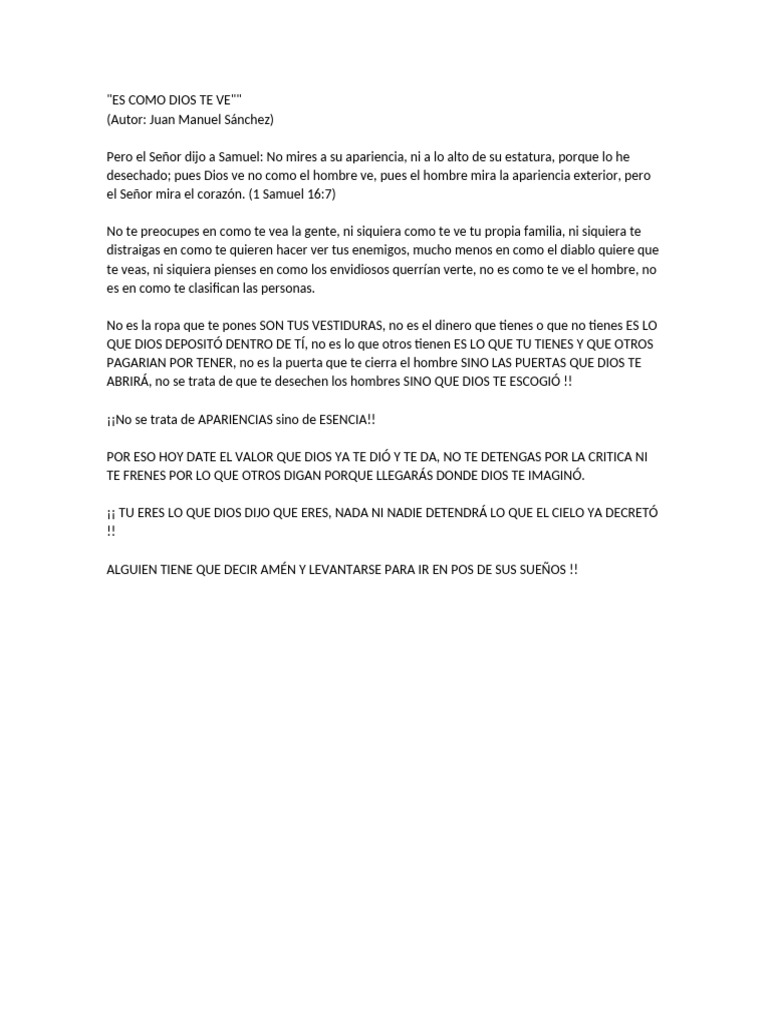 Es Como Dios Te Ve Pdf