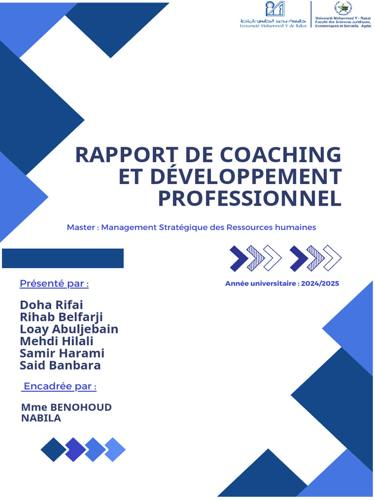 Rapport de Coaching sur les Conflits | PDF | Gestion des ressources ...