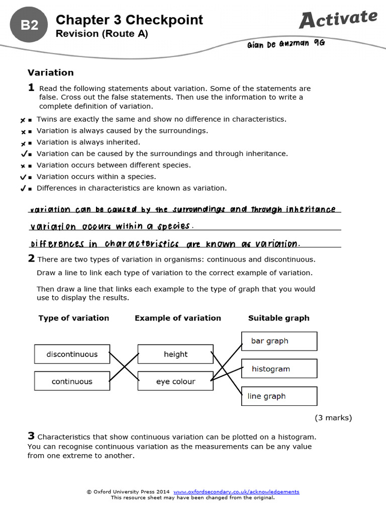 Understanding Variation and Inheritance | PDF | Dominance (Genetics ...